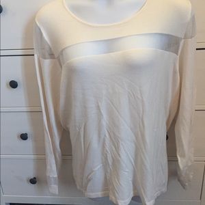 LB Mesh inset sweater